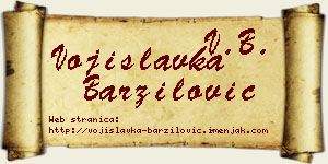 Vojislavka Barzilović vizit kartica